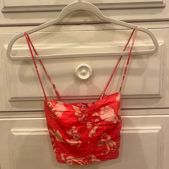 ALC Arit Floral Sweetheart top - Picture 2 of 3